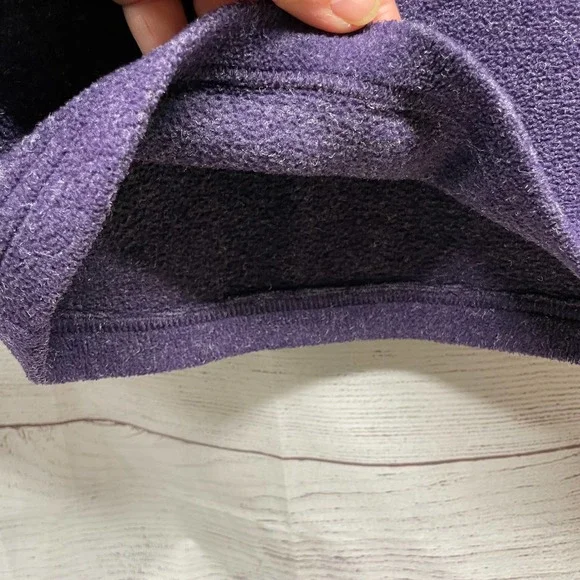 Eddie Bauer Men's First Ascent Black 1/2 Zip Fleece Sweatshirt Size M - Picture 5 of 9